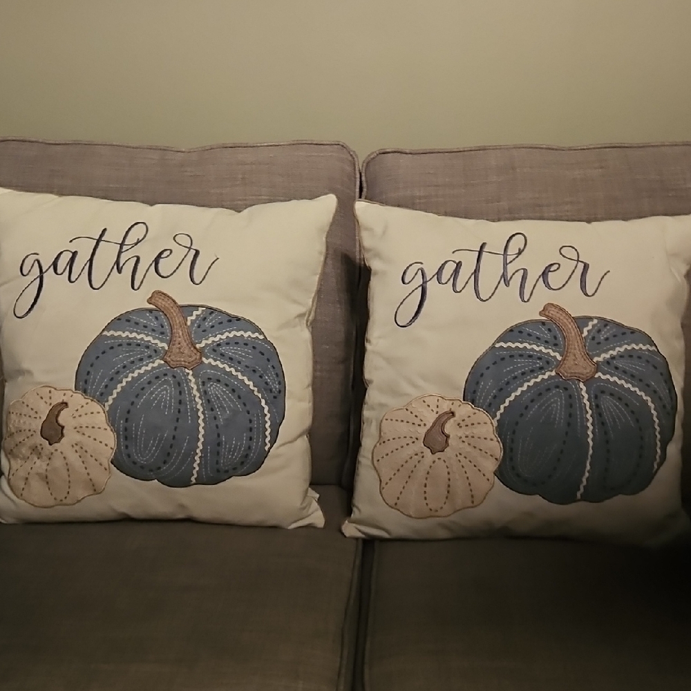 Decorative Gather Pumpkin Throw Pillows